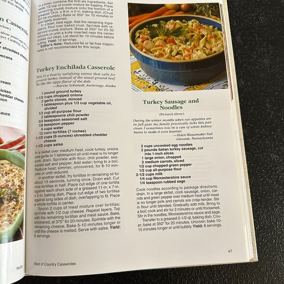 Taste of Home Ground Beef & Best of Country Casseroles Cookbooks Reiman Media - Picture 16 of 16